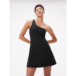 Outdoor Voices One Shoulder Dress Black Size XS